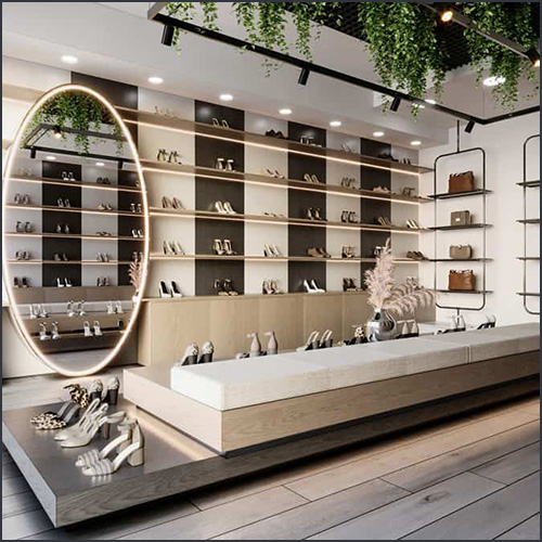 Thiết kế nội thất shop giày dép